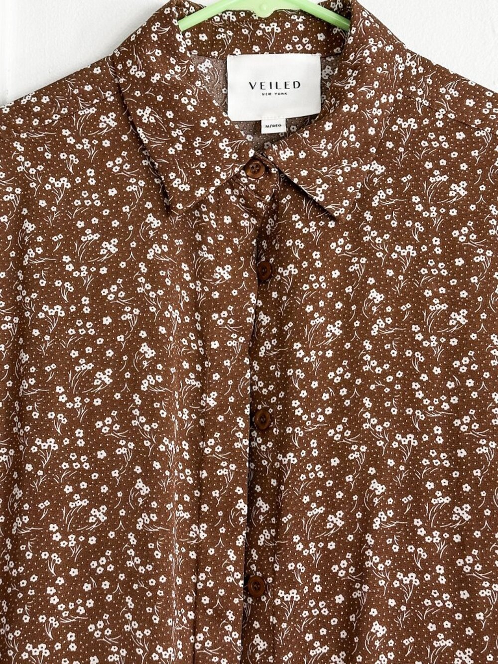 Veiled Collection Brown Floral Button Down Maxi Shirt Dress  - Limited Edition - Picture 6 of 14
